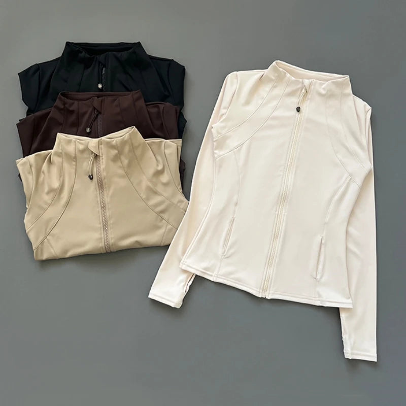 Slim-Fit Zipper Jacket