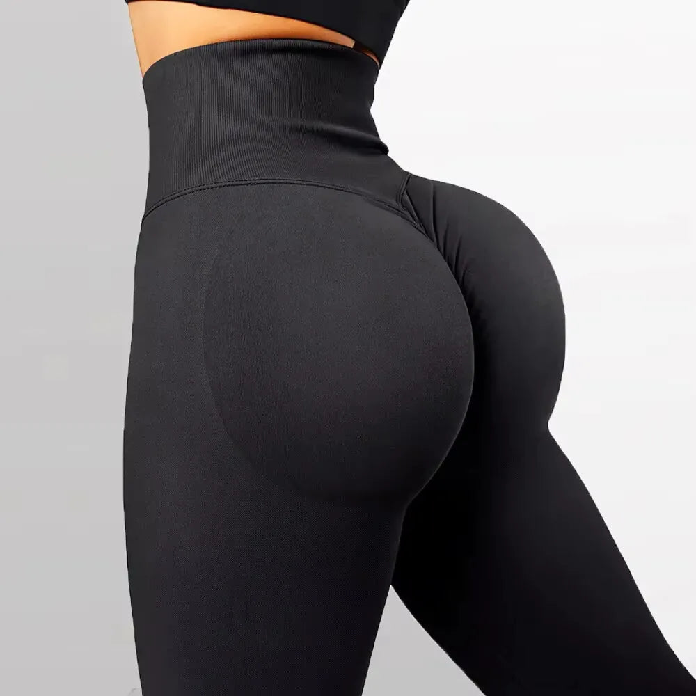 High-Waisted Solid Yoga Pants