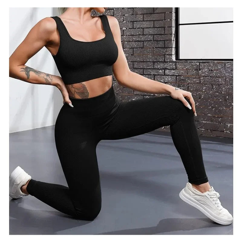 Seamless Knit Yoga Leggings